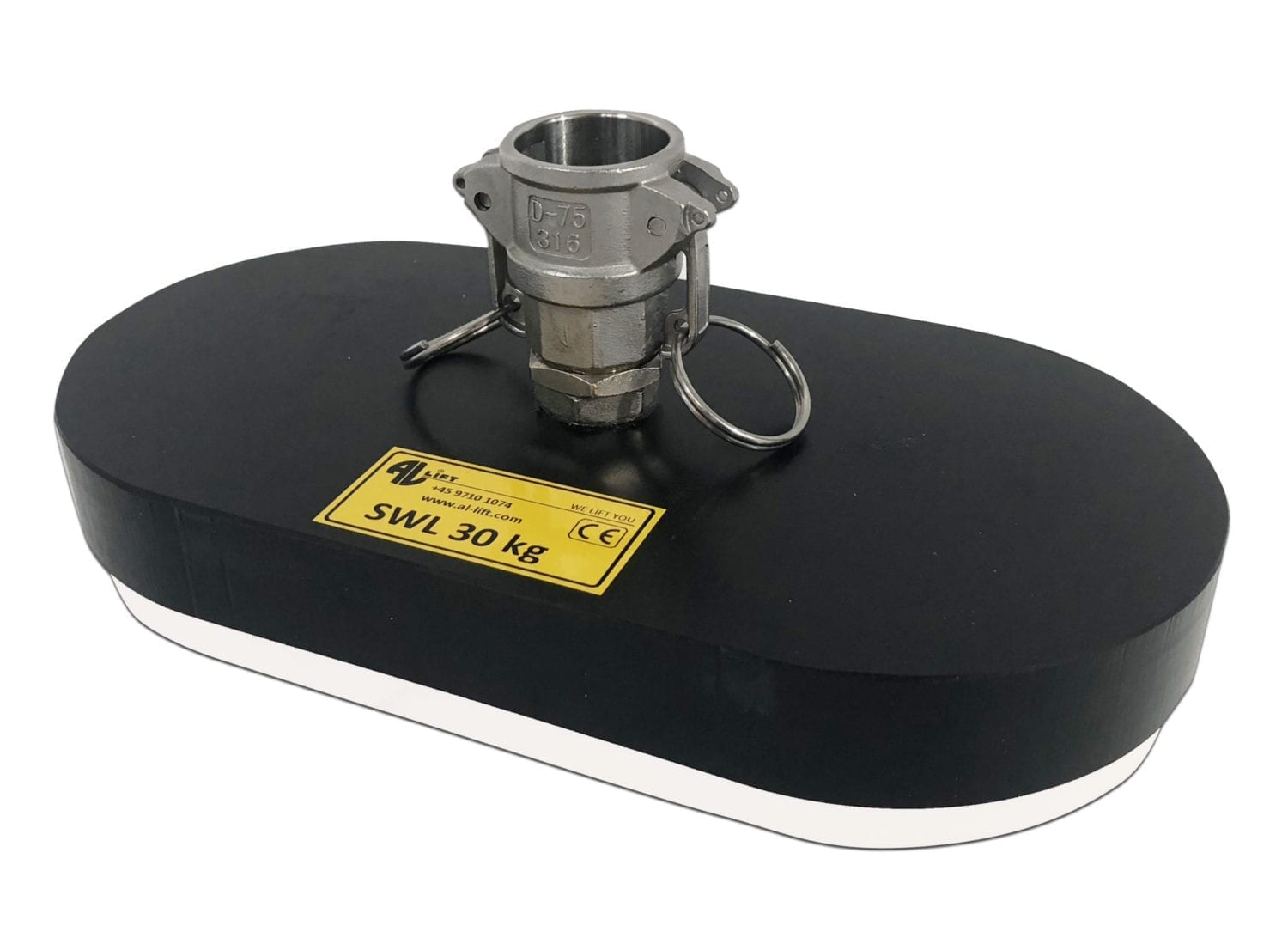 Suction head single-hand operated, stainless steel construction